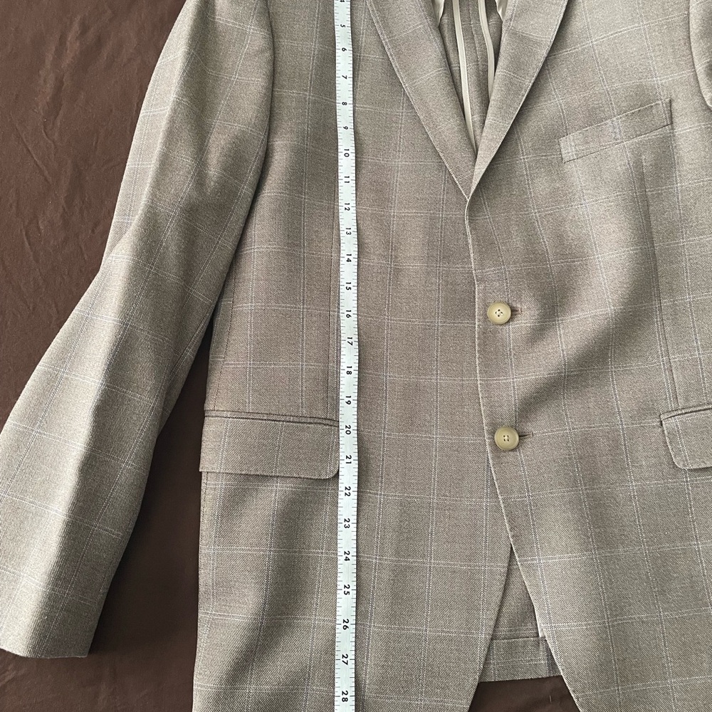 NWOT BLACK BROWN 1826  Two Button Mens Sports Jacket Blazer 44R - Picture 13 of 14